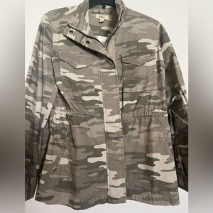 Style and Co. camouflage jean jacket